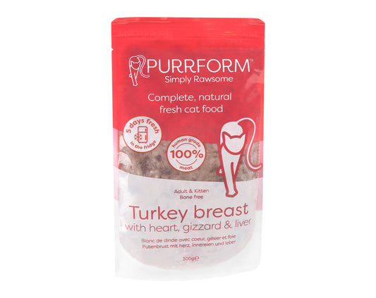 PURRFORM 5 day Fresh Turkey breast with heart, gizzard & liver