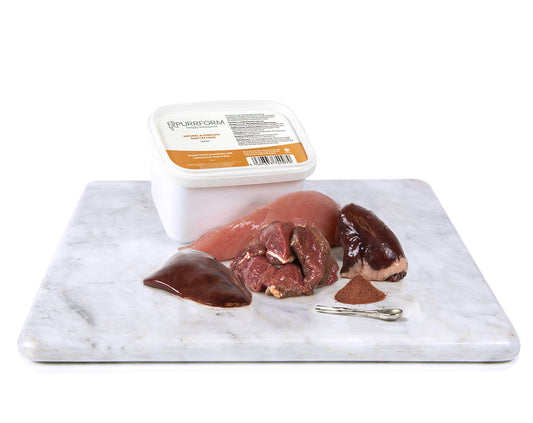 PURRFORM senior Venison trim, turkey breast, heart and liver 450g