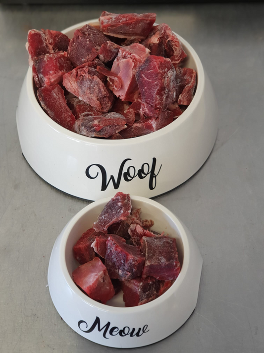 Petalicious Frozen Diced Beef Chunks 1kg