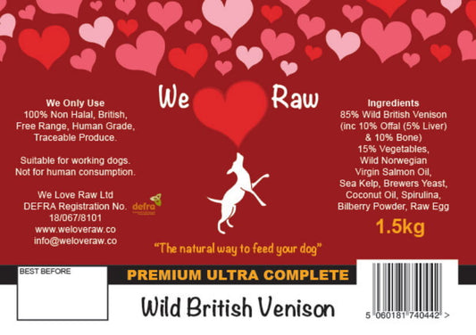 We Love Raw. Venison 9x150g