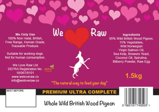 We Love Raw Wild pigeon 9x150g
