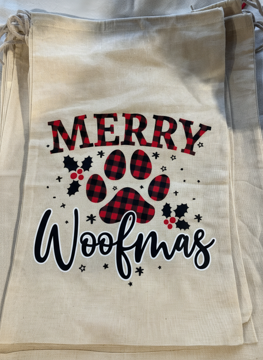 Christmas sack for pets presents.