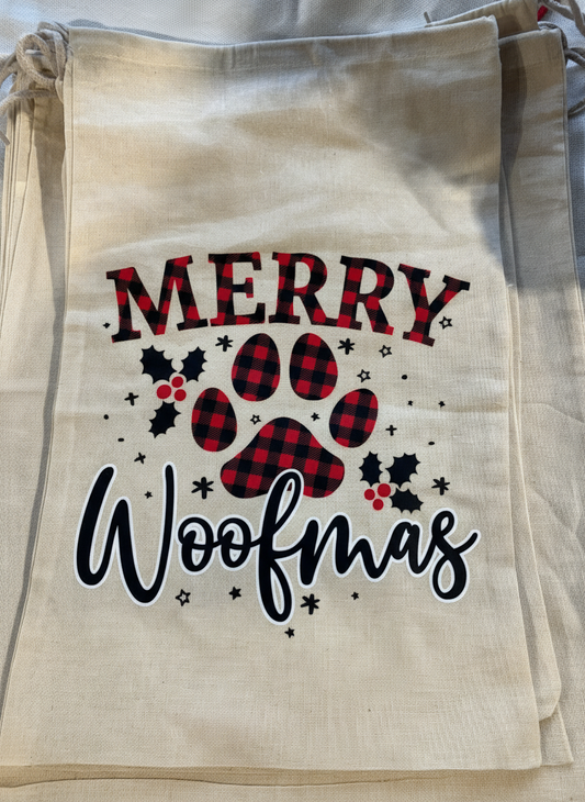 Christmas sack for pets presents.