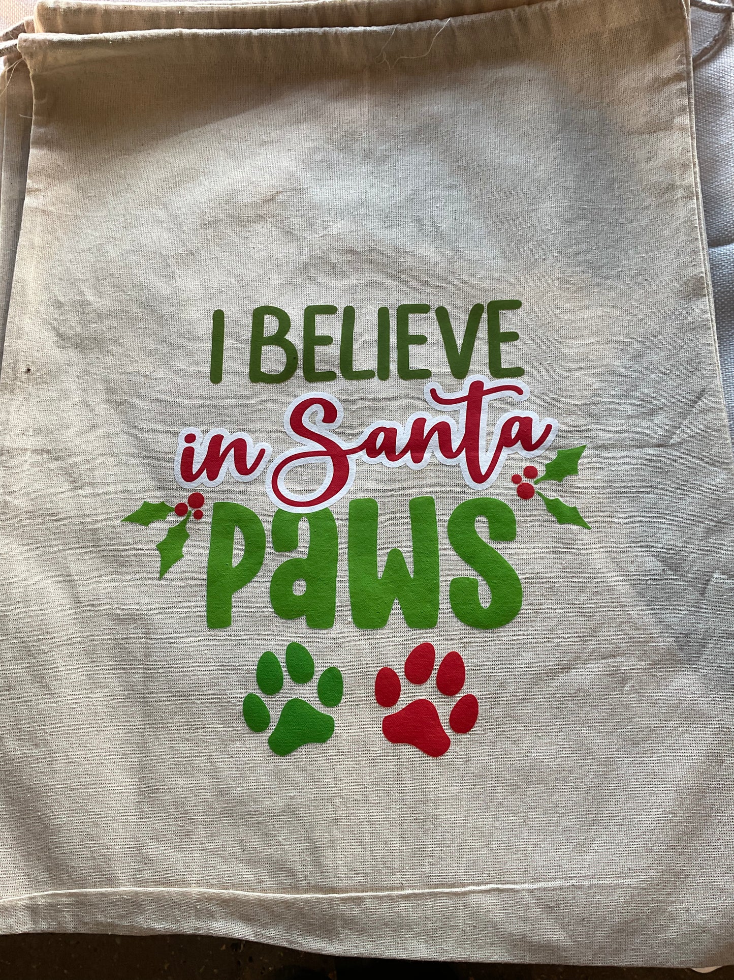 Christmas sack for pets presents.