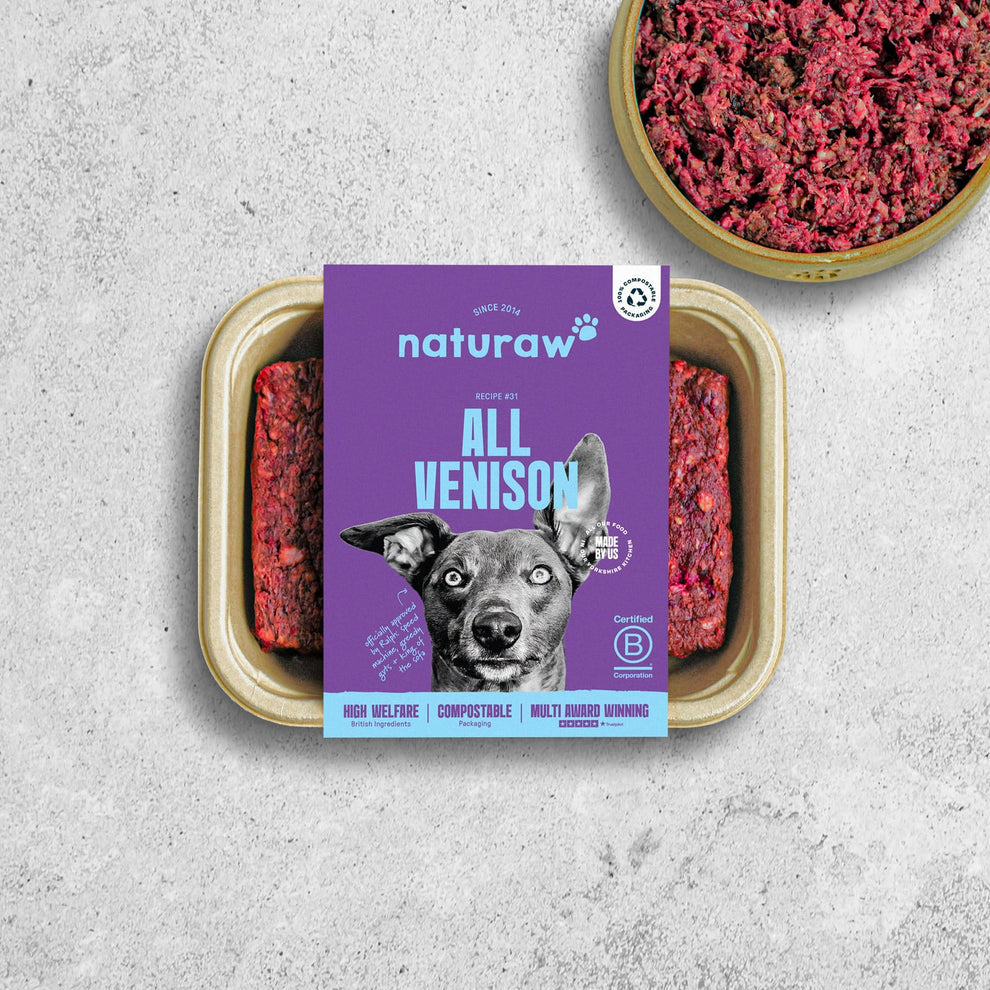 Naturaw Raw dog food. All Venison 500g