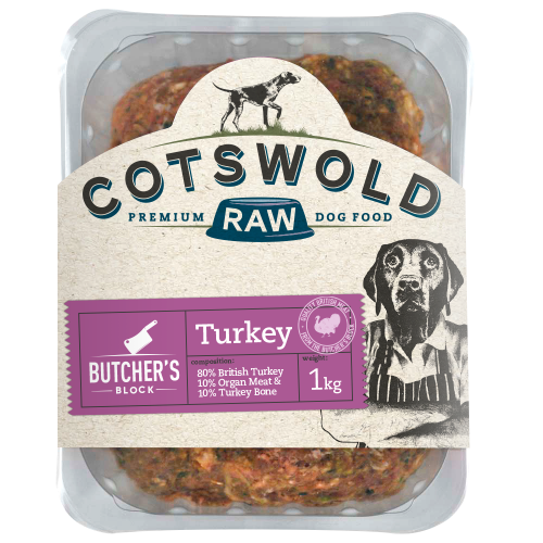 Cotswold Raw Butchers Block Turkey 80/10/10 1kg