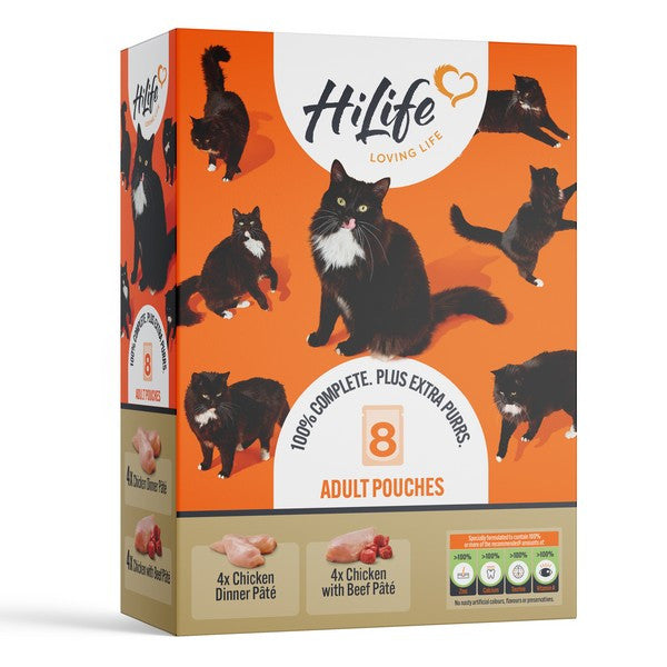 Hi Life Cat Chicken Pate recipes pouch 8x70g