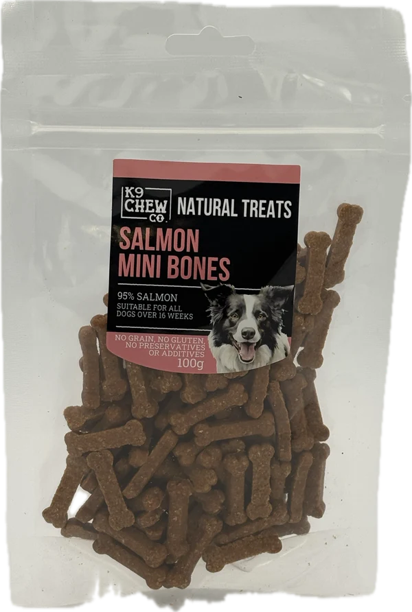 K9 Chew Salmon Mini Bones 100g