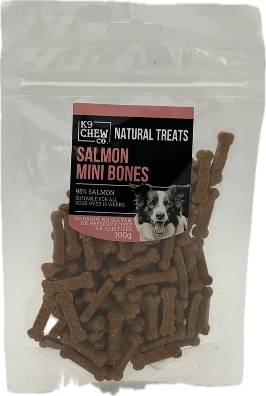 K9 Chew Salmon Mini Bones 100g