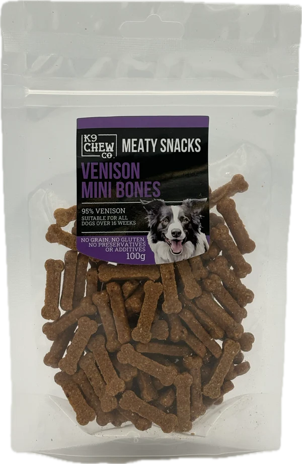 K9 Chew Venison Mini Bones 100g
