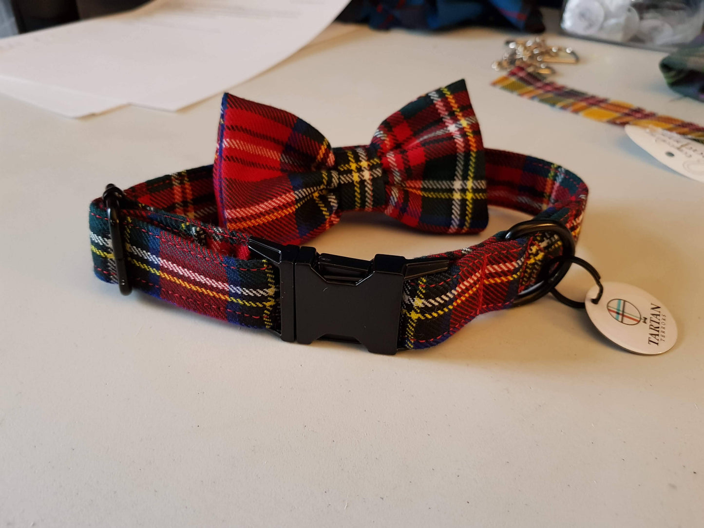 Tartan Dog Collar (Large)- Royal Stewart Tartan