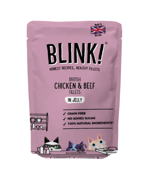 Blink cat food. Single pouch