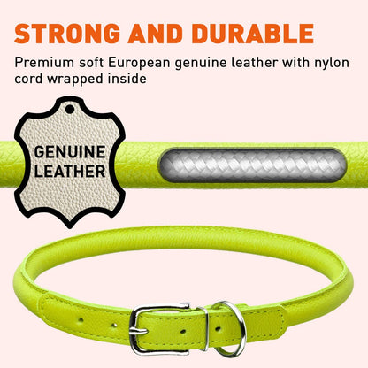 Soft Leather Round Collar