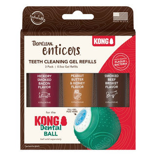 Tropiclean Enticers teeth cleaning gel variety pack