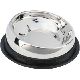 Stainless steel bowl for short faced dogs