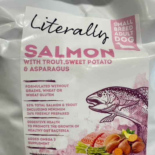 Literally Grain Free salmon and trout small breed