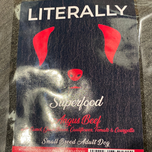 Literally Superfood small breed dog food Beef