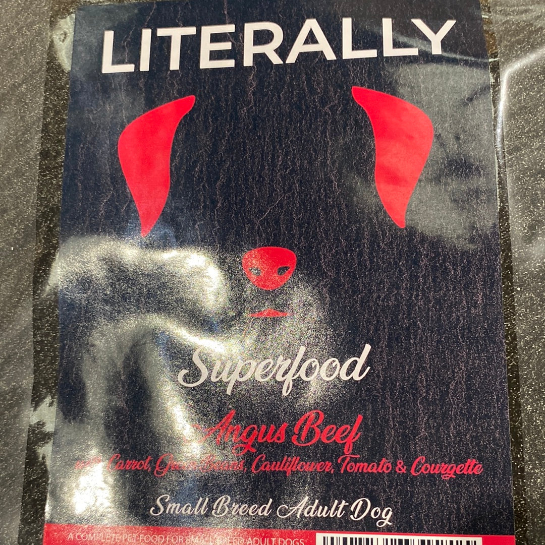 Literally Superfood small breed dog food Beef