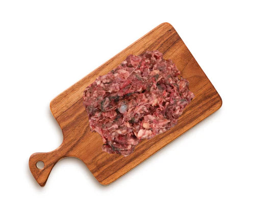 The Dogs Butcher Ox mince with Rabbit in fur 1kg