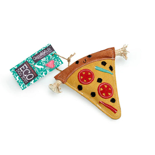 Green & Wilds Pepe Le Pizza eco dog toy