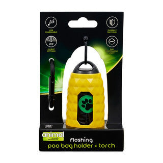 Animal Instincts Poop bag holder with torch