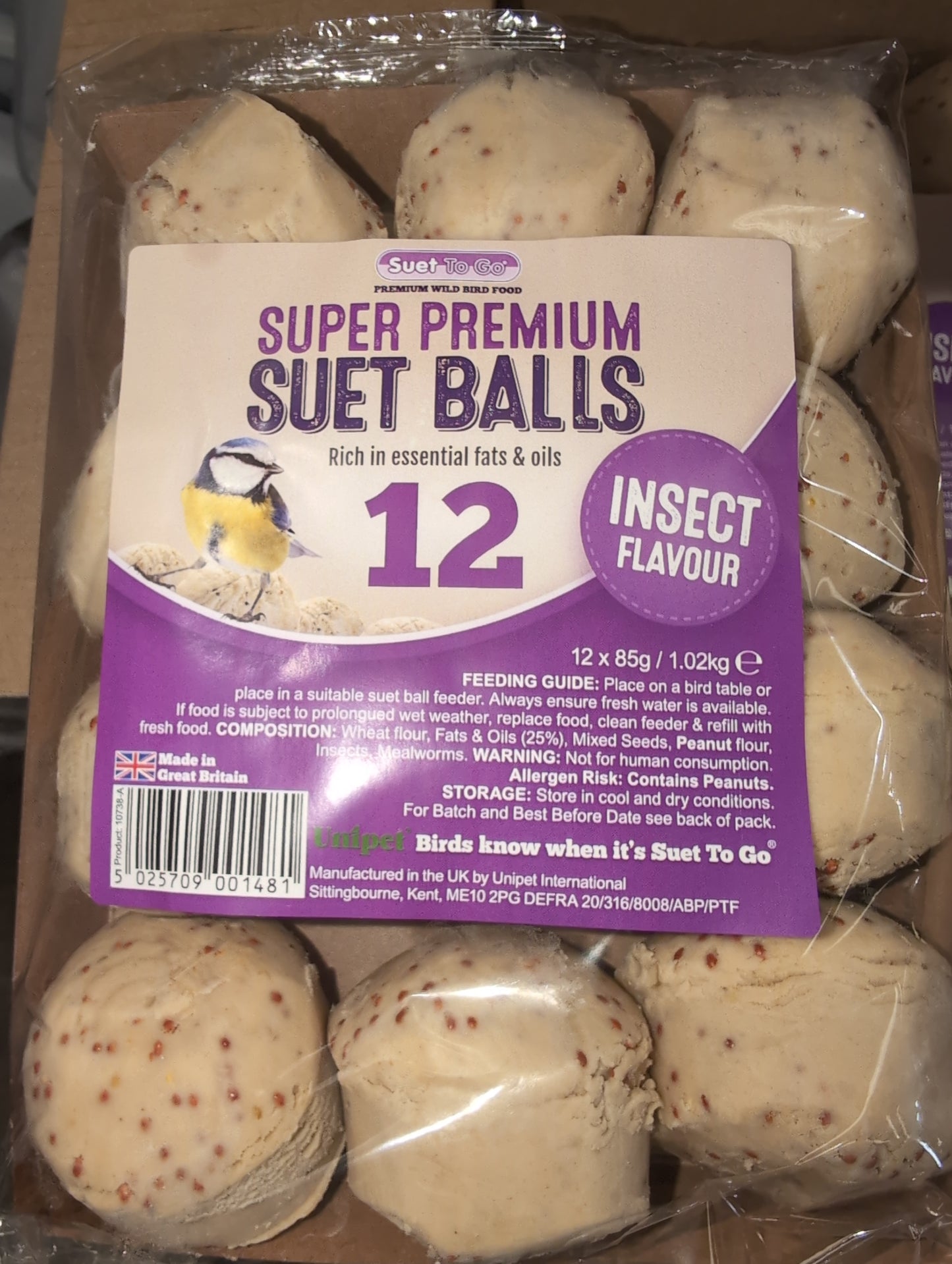 Suet balls insect flavour