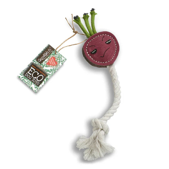 Green & Wilds Ruby the Radish eco dog toy