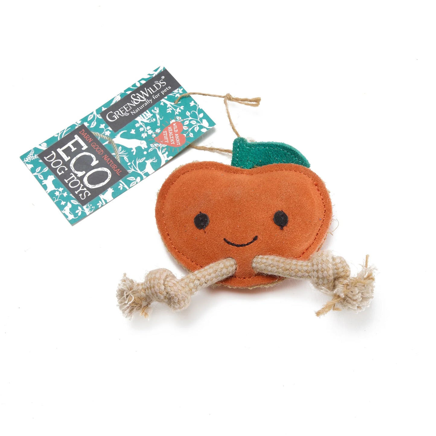 Green & Wilds Sancho the Satsuma eco dog toy