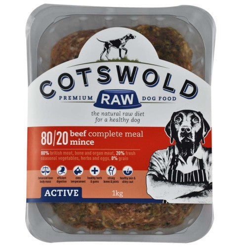 Cotswold Raw dog food beef mince 80/20