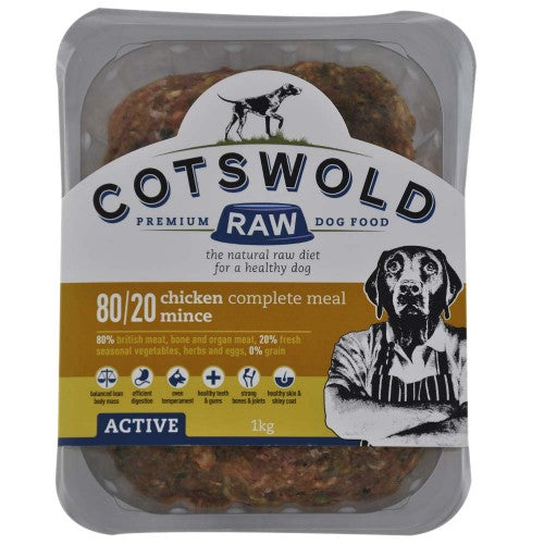 Cotswold Raw dog food chicken mince 80/20
