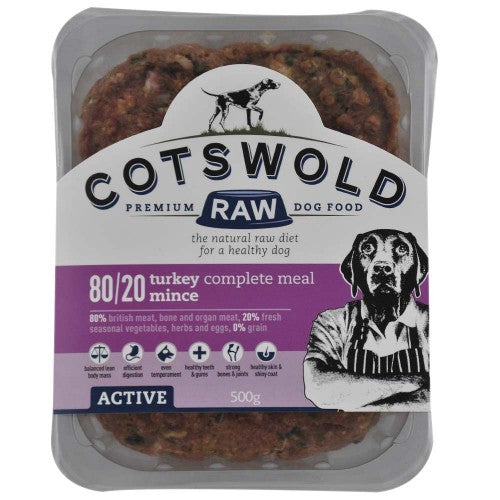 Cotswold Raw dog food turkey mince 80/20