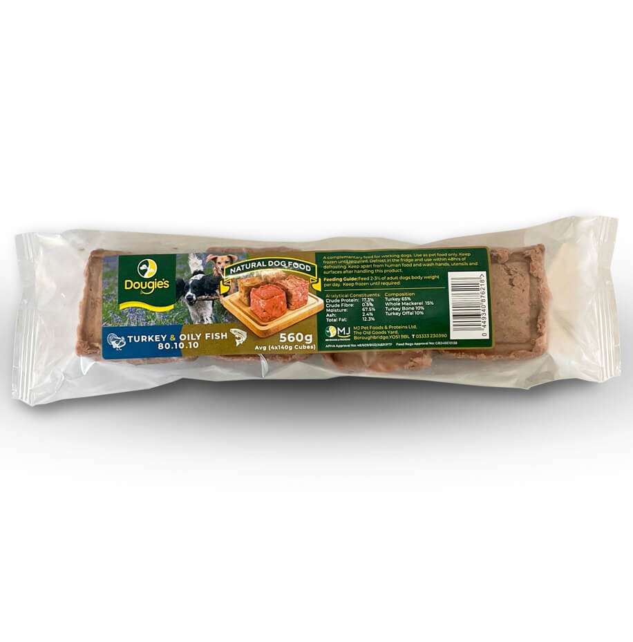 Dougies Turkey & Fish 80/10/10 560g