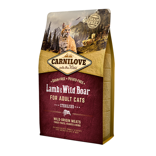 Carnilove cat food.Lamb & Wild Boar