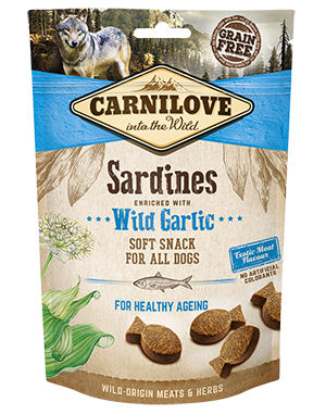 Carnilove soft treats Sardine with wild garlic 200g