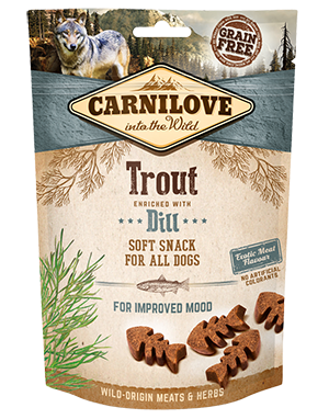 Carnilove soft treats Trout with dill 200g
