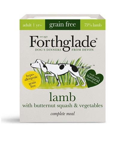 Forthglade Grain Free complete Lamb and vegetables 395g