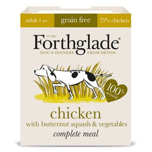 Forthglade Grain Free complete Chicken with Butternut squash and vegetables 395g