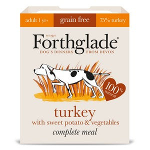Forthglade Grain Free complete Turkey with sweet potato and vegetables 395g
