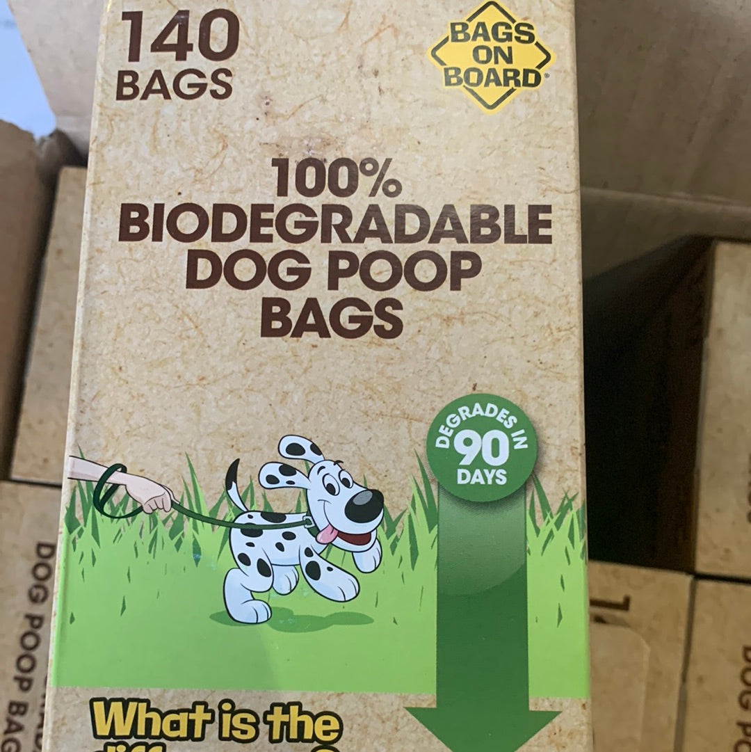 Bags on Board 100% biodegradable poop bags