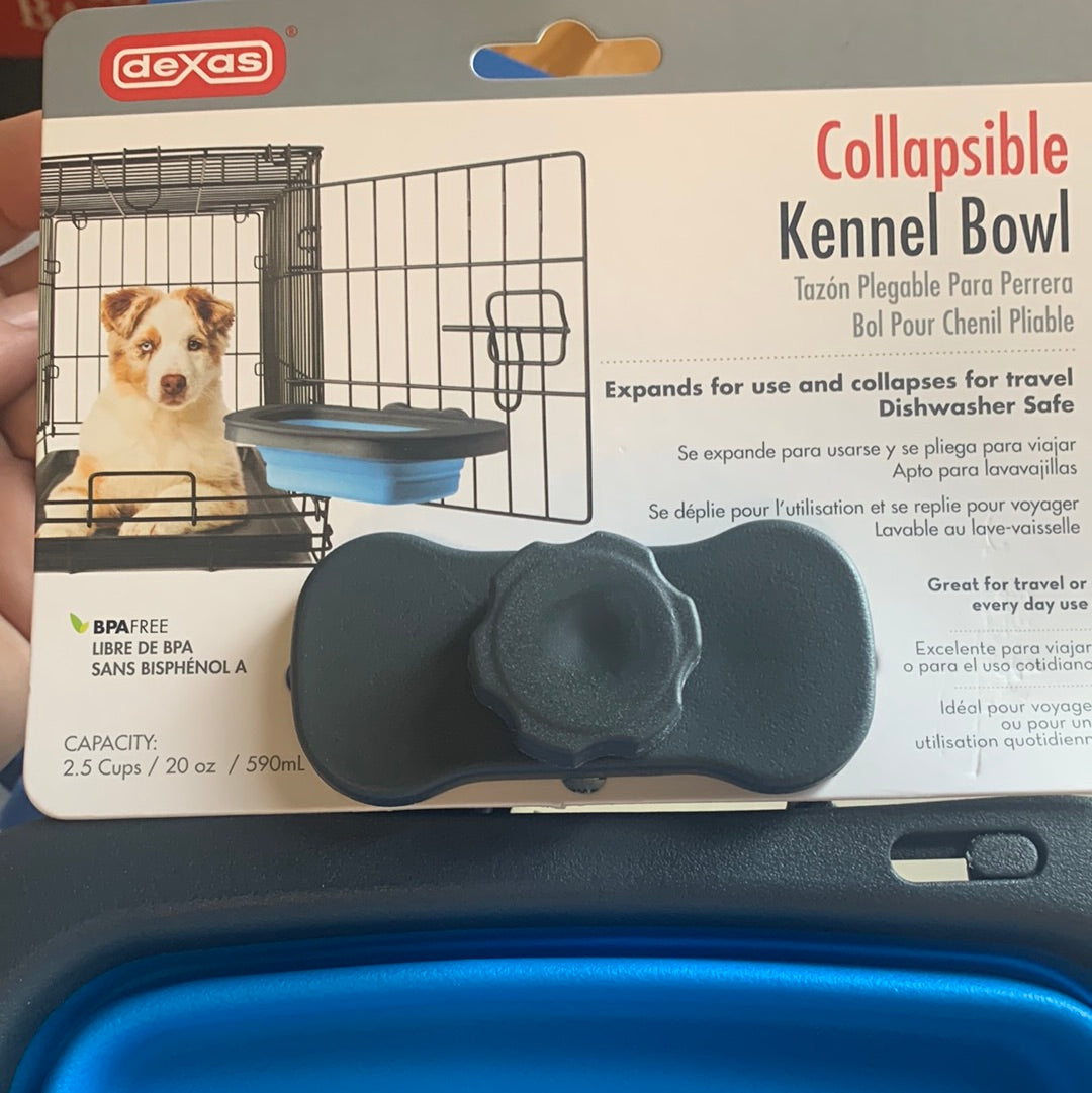 Dexas collapsible kennel bowl