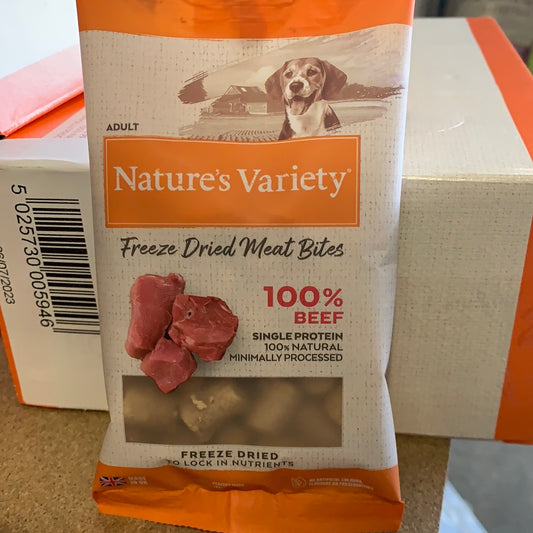 Natures Variety beef meat bites