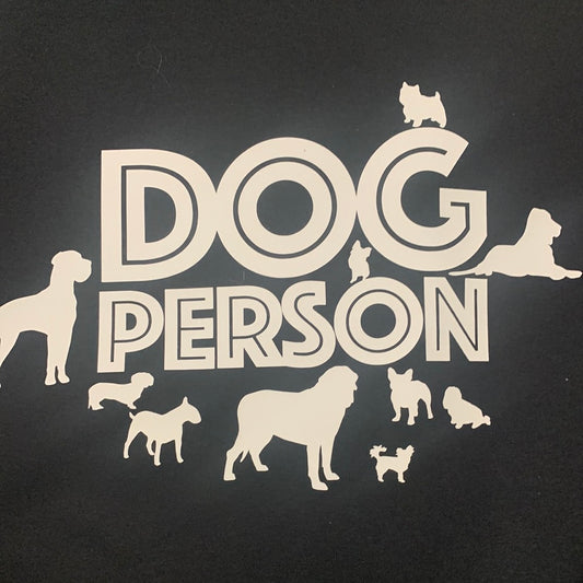 Adult T shirt. Dog person