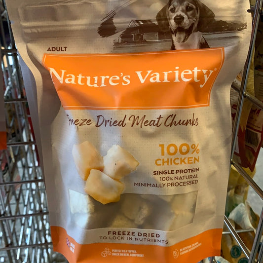 Natures Variety freeze dried chicken chunks