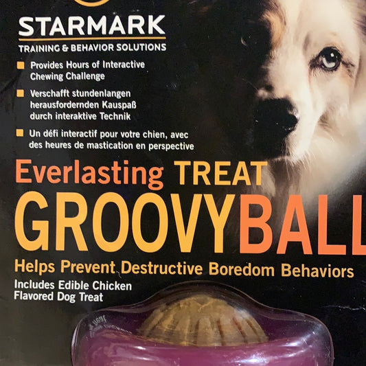 Starmark Everlasting treat. GROOVY ball