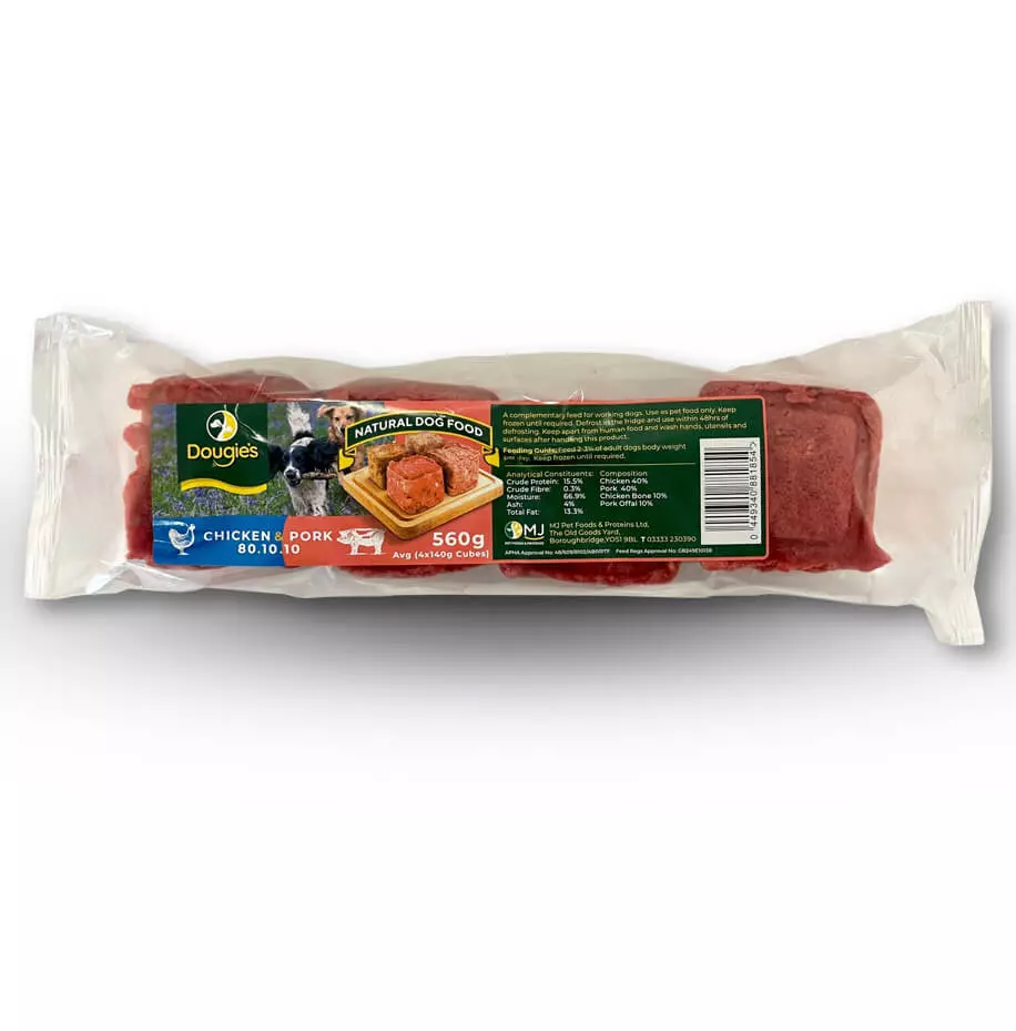 Dougies Chicken & Pork 80/10/10 560g