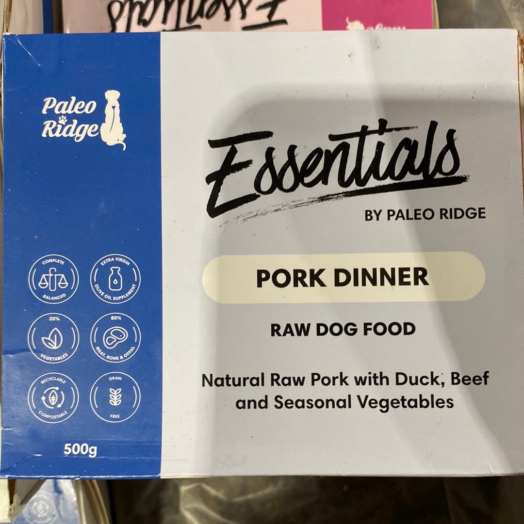 Paleo Ridge Essentials. Pork dinner 500g