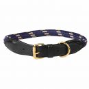 Weatherbeeta rope & leather dog collar
