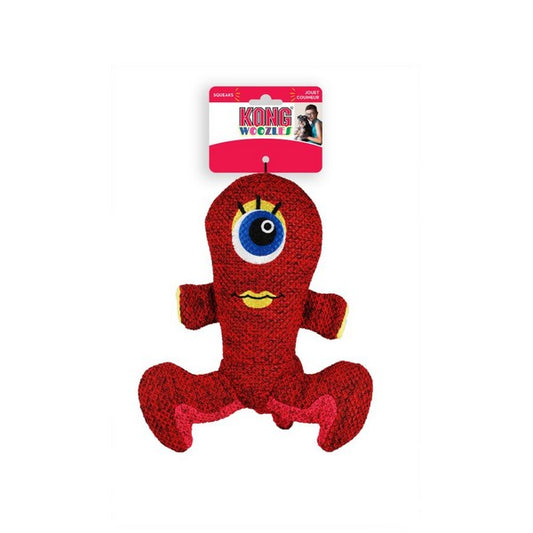 Kong Woozle plush toy. red
